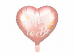 Folinis balionas &Scaron;irdelė, "Mom to Be", 35 cm, rožinis