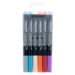 Markeriai tekstilei plonu galiuku Fabric Marker Fine #522-6B, 6 vnt.