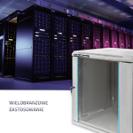 RACK cabinet 19inches 12U, 600 x 450 x 635