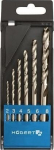 Grąžtų komplektas metalui HSS-COBALT, 2mm-8mm, HT6D186, Hogert