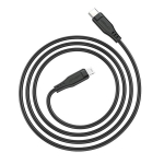 USB-C, Lightning kabelis iPhone MFI 30W 3A, 1.2m, juodas