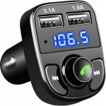 BLUETOOTH FM MP3 SD Siųstuvas 2x USB Įkroviklis