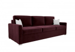 Trivietė sofa - lova AVANT DL, bordo