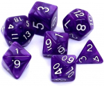 Perliniai kauliukai Rebel RPG Dice Set - Pearl - Violet