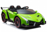 Dvivietis elektromobilis vaikams Lamborghini Veneno, žalias
