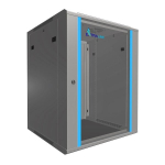 Sieninė spinta Extralink 15U 600x600, pilka