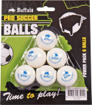 Stalo futbolo kamuoliukai Buffalo Pro, balti, 6 vnt.