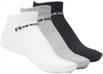 Kojinės vyrams Reebok Act Core Low Cut So White Black Grey GH8229, juodos
