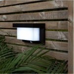 LED lauko &scaron;viestuvas ant saulės baterijų juodas 0,02W 12x20cm Valla