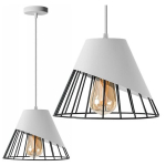 Pakabinamos lubų lempos metalo balta APP228-1CP