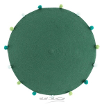Douceur d'int&eacute;rieur kilimas PomPom Party, 90 cm