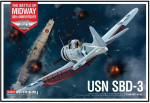 Klijuojamas modelis Academy 12345 USN SBD-3 Battle of Midway 1/48