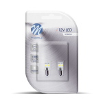 LED lemputė M-Tech Canbus L314W - BA9s SMD5050, 2 vnt.