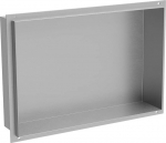 Mexen X-Wall-NR įleidžiama sieninė lentyna, 45x30 cm, Inox