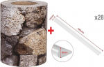 Tvoros juostos rinkinys Bauswern Eco Bimsstein, 35 x 0,19 m (450 g/m&sup2;)
