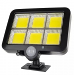 Lauko &scaron;viestuvas su saulės baterija ir pulteliu 120 COB LED