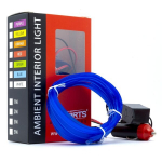 LED &scaron;viesos juostelė automobilio dekoravimui EinParts12V, 3m, mėlyna