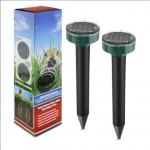 Kurmių ir graužikų atbaidymo priemonė su saulės elementu, 2 vnt