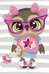 Tapyba pagal skaicius TM Varvikas Fashionable Owl MC1101e 20x30 cm