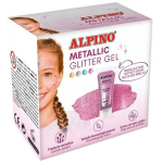 Tepami blizgučiai veidui Alpino Metallic Glitter Gel, 6 vnt