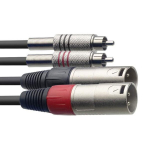 Stagg, RCA, 2 x XLR, 60 cm