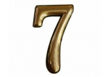 Numeris 7 CR 7, chromo spalvos, 5 cm