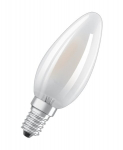 OSRAM LED lemputė, matinio stiklo ugnis, 4W E14 470lm 2700K - &Scaron;ilta balta