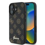 DĖKLAS GUESS IPHONE 16 PLUS 6.7 TELEFONUI, SKIRTAS &bdquo;MAGSAFE&ldquo;, KIETAS, &bdquo;PEONY SCRIPT&ldquo;