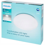 LED apskritas plafonas 10 W "Philips" lubinis &scaron;viestuvas 25 x 6,8 cm CL200 baltos spalvos MOIRE