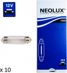 NEOLUX LEMPUTĖS 10W 12V SV8.5-8 5XFS10