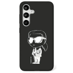 Etui Karl Lagerfeld Silicone Graffiti  Ikonik Printed Logo MagSafe Samsung Galaxy S25 czarny