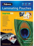 Laminavimo plėvelės Fellowes A4 (100 mikr.), 100 vnt.