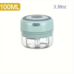 100ml Automatinis Elektrinis Česnakų Smulkintuvas ir Mėsos Malūnėlis ,  žalia - 100 ml