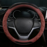 Visiems Metų Laikams Patogi Automobilio Vairo Apsauga. , Bordo spalva
