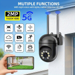 2MP HD 1080P belaidė apsaugos kamera su naktiniu matymu ir judesio aptikimu