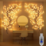 Žėrinti 1,8m &Scaron;akelė Žibintai Dekorui 96LED.