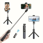 Asmenukių lazda ("Selfie sticks") Ne&scaron;iojama 360 laipsnių sukamąja asmenukių lazdele su bevieliu valdymu.
