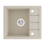 Granitinė virtuvinė plautuvė Laveo Trzynastka SBP_413T, Beige