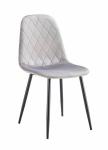 Kėdė Monita Rhombi, velvet, pilka