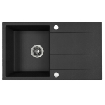 Granitinė virtuvinė plautuvė Kuchinox Laut, SBZ_711Y, Black