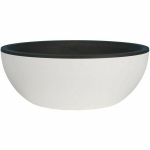 Riviera - Flower pot cut - Granite D40 - White