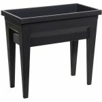 Eda Potager space with City Veg & Table table - 76 x 38.5 x H 68 cm - 57 L - Anthracite gray