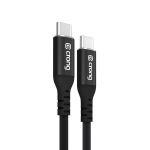 USB-C kabelis - CRONG - Soft Link - 100 W PD - 5 A - 120 cm - Juodas
