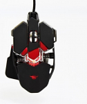 "red fighter" pelė m1, 4000dpi, optinė, 10 butų, usb laidas, juoda, žaidimų