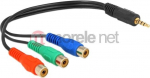 Delock 62499, RCA/Aux 3.5 mm, 24 cm