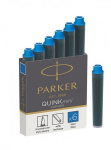 Ilgos ra&scaron;alo kapsulės Parker Quink, mėlynos, 5 vnt.