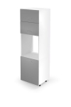 Virtuvinė spintelė Halmar Vento DP 60/214 cm, &scaron;viesiai pilka/balta