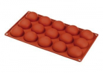 Elastotech silikoninė forma pussferėms D5 cm, 15 vnt