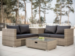 Lauko baldų komplektas Patio Florence, pilka/ruda