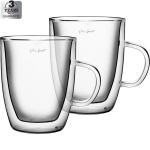 LAMART Vaso dvigubo stiklo arbatos puodeliai, 420 ml, 2 vnt